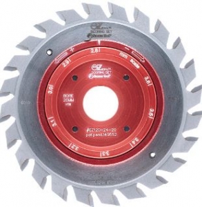 Amana Tool EZ120-24-20 EZ Dl Adustable Scoring Set - Shim Free 120MM D x 24T 20MM Bore, EZ Dl