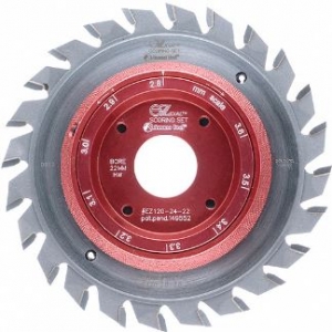 Amana Tool EZ120-24-22 EZ Dl Adustable Scoring Set - Shim Free 120MM D x 24T 22MM Bore, EZ Dl
