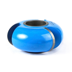 Amana Tool SC534 Carbide Tipped 3-Wing Flute (Convex) 1-1/2 Flute x 3/4 R x 3-1/2 D x 1-1/2 CH x 1 & 1-1/4 Bore Shaper Cutter