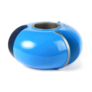 Amana Tool SC536 Carbide Tipped 3-Wing Flute (Convex) 2 Flute x 1 R x 4 D x 2 CH x 1 & 1-1/4 Bore Shaper Cutter