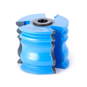 Amana Tool 962 Carbide Tipped 3-Wing Crown Molding 3/16 R x 45 Deg Angle x 2-3/4 D x 2-1/4 CH x 1/2 & 3/4 Bore Shaper Cutter