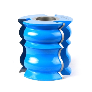 Amana Tool SC660 Carbide Tipped 3-Wing Crown Molding 9/16 R x 45 Deg Angle x 3-1/2 D x 3-1/2 CH x 1 & 1-1/4 Bore Shaper Cutter