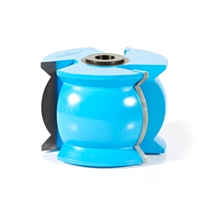 Amana Tool 967 Carbide Tipped 3-Wing Crown Molding 1-1/4 R x 45 Deg Angle x 3-1/4 D x 2-1/4 CH x 1/2 & 3/4 Bore Shaper Cutter