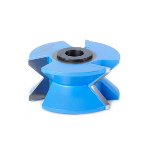 Amana Tool SC638 Carbide Tipped 3-Wing Double Bevel 45 Deg Angle x 2-5/8 D x 1-3/16 CH x 1/2 & 3/4 Bore Shaper Cutter