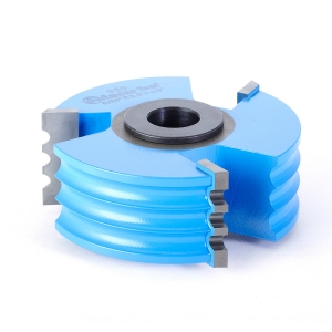 Amana Tool 960 Carbide Tipped 3-Wing Triple Bead 5/64 R x 2-5/8 D x 1 CH x 1/2 & 3/4 Bore Shaper Cutter