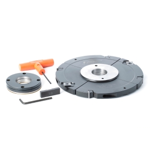 Amana Tool 61366 Insert Carbide Adjustable Grooving Head with Scorers, 180mm D x 12.5 to 24.0mm CH x 1-1/4 Bore