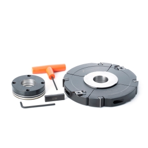 Amana Tool 61355 Insert Carbide Adjustable Groove & Rabbet w/Scorer 160mm D x 20.6 to 40mm CH x 1-1/4 Bore Shaper Cutter