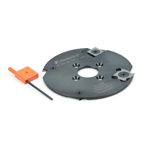 Amana Tool 61450 Insert Carbide Lamello Biscuit Jointer 100mm D x 4mm CH x 2+2 Teeth x 22mm Bore Shaper Cutter