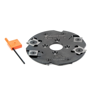 Amana Tool 61452 Insert Carbide Lamello Biscuit Jointer 100mm D x 4mm CH x 4+4 Teeth x 22mm Bore Shaper Cutter