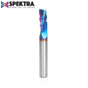 thumbnail image 2 of Amana Tool 46104 CNC Spiral Flute Plunge 2-Flute Up-Cut Solid Carbide Router Bit, 1/2-Inch Shank 2 of 13