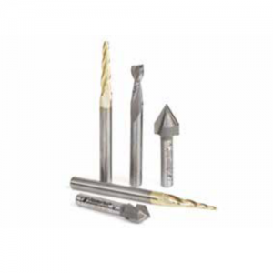 AMS-127 5-Piece Carbide Tipped & Solid Carbide CNC Starter Engraving Router Bit Collection, 1/4" Shank, Includes 46282, 46286, 46102, 45705 & 45700