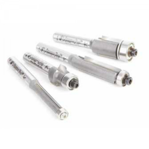 AMS-105 4-Piece Carbide Tipped Flush Trim Router Bit Collection Includes the following Amana Tool® router bits: #47092, #47100, #47106 & #47150