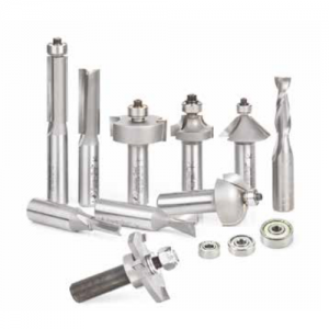 AMS-410 10-Piece Woodworkers Must Have Router Bit Set, Includes 53210, 45408, 46104, 45422, 47124, 49309, 45805, 49402, 49506 & 49114