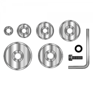 6000 Complete replacement kit includes 6 bearings, hex key, washer & screw.
