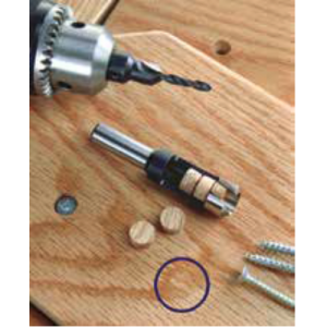 PS-100 2 Piece Countersink & Plug Cutter Set, 1/8" Drill Dia.