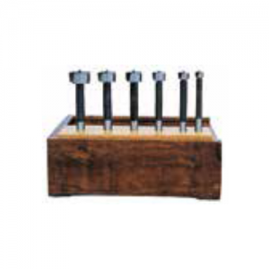 FO-600 6-Piece Forstner Bit Set, 3/8" Shank. Sizes: 3/8, 1/2, 5/8, 3/4, 7/8, 1.