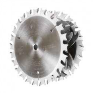 651030-1 10" CD x +15° Hook Angle x 24 Teeth x 1/8"(x4), 1/16"(x1) Chippers x ATB/FT Grind x 1/4" to 13/16" Kerf Range x 1" Bore