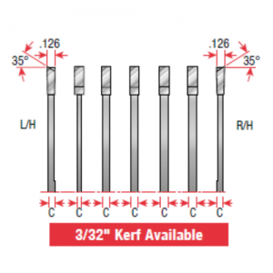 651660 6" CD x 5/8" Bore x ‘C’ 1/16" Chipper Thickness