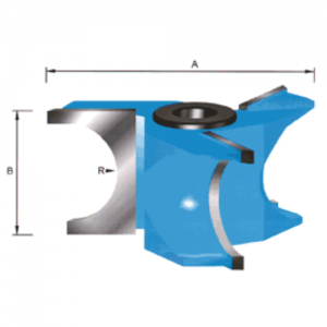 932 3-3/8" CD x 1-7/8" D1 x 1-1/2" CL x 1-1/8" B1 x 9/16" Radius x 1/2" & 3/4" Shank x C-008 Rub Collar