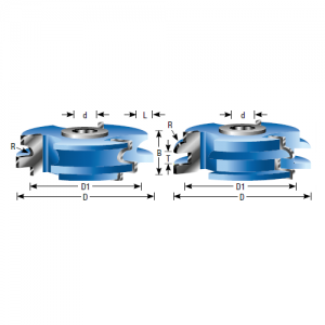 SC441 3" CD x 2-9/32" D1 x 3/4" CL x 1/4" T x 11/32" OAL 1/4" Radius x 1/2" & 3/4" Shank x C-014 Rub Collar