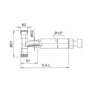 SE293005 1-3/16" D1 x 3/8" D2 x 5/8" B1 CL x 1/4" B2 CL x 1/2" SHANK x 2-1/2" OAL x RH ROTATION
