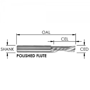 SOD602 1/8" CD x 1/2" CL x 1/4" SHANK x 2" OAL