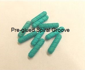 PG-08038 ( 8MM x 38MM ) Pre-Glued Spiral Dowel Pins  1000 Pieces