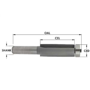 SE2560 3/4" CD x 5/8" CL x 1/4" SHANK x 2-1/4" OAL