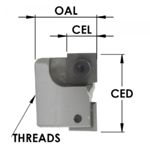 SEIMHB-1250 1-1/4" CD x 12MM CL x 1/4"-28 THREAD x 12 x 12 INSERT SIZE