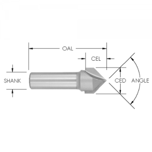 SE1502A 5/8" CD x 5/8" CL x 1/4" SHANK x 2" OAL x 5/16" CUTTING HEIGHT