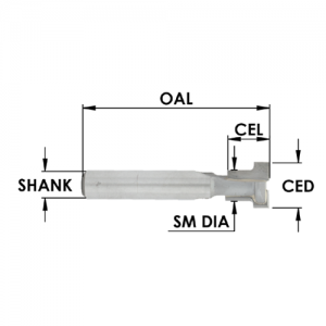 SE3050 3/8" CD x 3/8" CL x 1/4" SHANK x 1-1/2" OAL x 1/4" SM. DIA