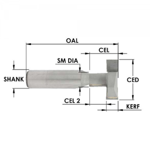 SE3070 1-1/16" CD x 13/16" CL x 1/2" SHANK x 2-3/8" OAL x 3/8" SM. DIA x 5/16" KERF x 1/2" CL 2