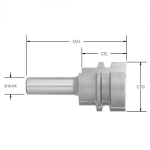 SE3354 1-1/2" CD x 1-1/4" CL x 1/2" SHANK x 1/2" - 1-1/4" MATERIAL THICKNESS