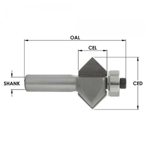 SE3401 1-1/2" CD x 25/32" CL x 1/2" SHANK x 2-7/8" OAL
