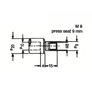 QCDA8003RH M8 SHANK THREADS, Nottmeyer®,Morbidelli® Right Hand