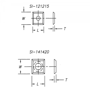 SI-151525- 30deg 15 x 15 x 2.5 w/150mm Radius (L x W x T)