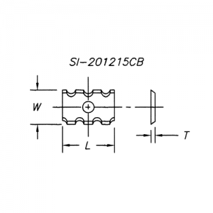 SI-151520CB 15 x 15 x 2.0 - 4 Sided (L x W x T)