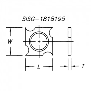 SISG-141420-2 14 x 14 x 20 (L x W x T), 2mm Radius