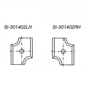 SI-301402RH 30 x 14 x 2 (L x W x T), RH 3mm Radius RH