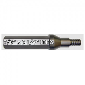 PCTT3875 7/8" x 3-1/4" Hex Shank