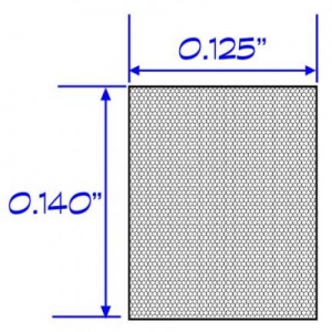 U IR 12 140 22.5 Firm Density x 9/64" Height x 1/8" Width x 50' Length x Grid/Pod Gasket