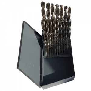 DWD29JX3/8-SET 1/16" - 1/2" x 64 THS Size x 118&deg; 29 Piece Qualtech HSS Surface treated Jobbers with 3/8 Shank Drill Set