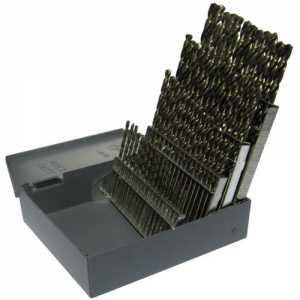 KFD60J-SET #1-60 Size x 135&deg; 60 Piece KFD HSS Black and Gold Jobbers Drill Set