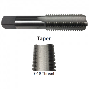 T/A54965 1-1/8"â€“7 Size x H4 Limit x 4 Flutes Taper Tap