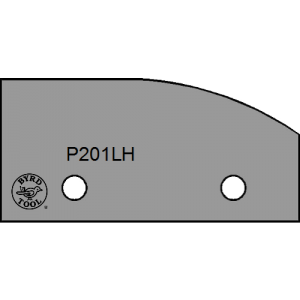 P201LH Byrd Tool 50mm Wide Left Hand Panel Raise Carbide Inserts