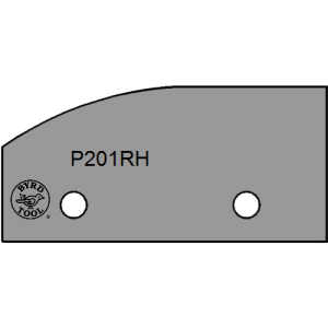 P201RH Byrd Tool 50mm Wide Right Hand Panel Raise Carbide Inserts