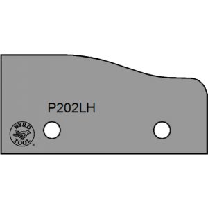P202LH Byrd Tool 50mm Wide Left Hand Panel Raise Carbide Inserts