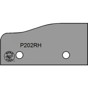 P202RH Byrd Tool 50mm Wide Right Hand Panel Raise Carbide Inserts