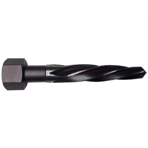 DWRRB1HEX 1" Size x 47/64" Point Dia. x 5" Flute Length x 6-7/8" OAL Straight Flute Hex Shank Bridge Reamer