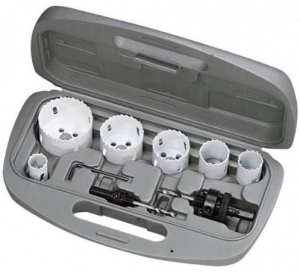 DMS04-9108 9 No. of Pieces x 6 No. of Hole Saws x 7/8"â€“2-1/2" Range x 2 No. of Arbors x 1 No. of Pilots Bi-Metal Hole Saw Kit